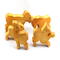 Handmade wooden toy stacking puzzle with five freestanding goats finished with a custom blend of nontoxic oils and waxes.