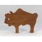 Handmade freestanding buffalo family stacking puzzle made of select-grade hardwoods. Finished with a blend of mineral oil, beeswax, and carnauba wax.