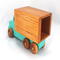 This handmade wooden toy truck is a box truck or moving van, painted in your choice of several colors. The wheels and body of the truck are finished with shellac.