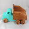 Handmade Wooden Toy Dump Truck, Painted in Your Choice of Colors, From My Easy 5 Truck Fleet Collection