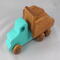 Handmade Wooden Toy Dump Truck, Painted in Your Choice of Colors, From My Easy 5 Truck Fleet Collection