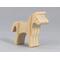 Handmade wooden toy horse cutout, perfect for children's playtime collection. Freestanding and stackable, ready to paint or customize. Endless possibilities for imaginative play, from farm scenes to towering animal creations.