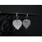Small hammered sterling silver heart earrings by MariesGems.