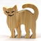Halloween Cat Cutout, Handmade, Unfinished, Freestanding, and Ready to Paint, Wood Animal From My Snazzy Spooks Collection
