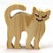 Halloween Cat Cutout, Handmade, Unfinished, Freestanding, and Ready to Paint, Wood Animal From My Snazzy Spooks Collection