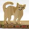 Halloween Cat Cutout, Handmade, Unfinished, Freestanding, and Ready to Paint, Wood Animal From My Snazzy Spooks Collection