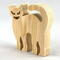 Halloween Cat Cutout, Handmade, Unfinished, Freestanding, and Ready to Paint, Wood Animal From My Snazzy Spooks Collection