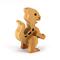 Wooden baby dinosaur figurine from My Buddies Dinos collection. Handmade with select grade hardwoods and finished with mineral oil and beeswax