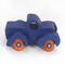 Toy Pickup Truck With Fat Fenders HandA handmade wooden toy pickup truck with large fenders, painted in nontoxic navy blue and metallic sapphire blue and finished with non-marring amber shellac on the wheels.made and Painted Navy Blue