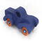 Toy Pickup Truck With Fat Fenders HandA handmade wooden toy pickup truck with large fenders, painted in nontoxic navy blue and metallic sapphire blue and finished with non-marring amber shellac on the wheels.made and Painted Navy Blue