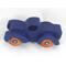 Toy Pickup Truck With Fat Fenders HandA handmade wooden toy pickup truck with large fenders, painted in nontoxic navy blue and metallic sapphire blue and finished with non-marring amber shellac on the wheels.made and Painted Navy Blue