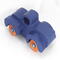 Toy Pickup Truck With Fat Fenders HanA handmade wooden toy pickup truck with large fenders, painted in nontoxic navy blue and metallic sapphire blue and finished with non-marring amber shellac on the wheels.dmade and Painted Navy Blue