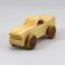 Toy Car Miniature Pocket Size Handmade and Finished with Mineral Oil, Beeswax, and Metallic Saphire Blue Acrylic Paint