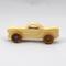 Toy Car Miniature Pocket Size Handmade and Finished with Mineral Oil, Beeswax, and Metallic Saphire Blue Acrylic Paint