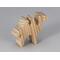 Handmade unfinished wood toy camel from the Itty Bitty Animal Collection sanded smooth and ready to paint. Ideal for kids' crafts or toys, this freestanding camel can be stacked with similar toys for a playful experience.