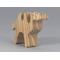 Handmade unfinished wood toy camel from the Itty Bitty Animal Collection sanded smooth and ready to paint. Ideal for kids' crafts or toys, this freestanding camel can be stacked with similar toys for a playful experience.