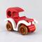 Wooden Toy Car Classic Vintage Style Sedan Painted Bright Red And White With Nonmaring Amber Shellac Wheels From My Bad Bob's Custom Motors Collection