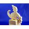 Handmade freestanding unfinished wood peaking dragon puzzle for adults or children. My toy dragon puzzles work equally well as toys or decor for your home, nursery, office, or kid's room. The puzzle is easy to assemble and stands on its own.