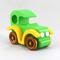 Wood Toy Car Model-T Sedan Handmade From My Bad Bob's Custom Motors Collection Bright Green and Yellow