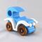 Toy Car Classic Vintage Style Sedan Handmade and Painted From My Bad Bob's Custom Motors Collection Painted Baby Blue and White with Amber Shellac Wheels