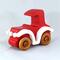 Wooden Toy Car Classic Vintage Style Coupe Painted Bright Red And White With Nonmaring Amber Shellac Wheels From My Bad Bob's Custom Motors Collection
