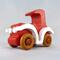 Wooden Toy Car Classic Vintage Style Coupe Painted Bright Red And White With Nonmaring Amber Shellac Wheels From My Bad Bob's Custom Motors Collection