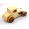 Handmade wooden toy car Hot Rod '27 T-Coupe handmade and finished with nontoxic amber shellac with metallic purple and black trim. From my Hot Rod Collection.