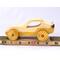 Wood Toy Car, Handmade Sport Coupe Finished with Two-Tone Clear and Amber Shellac, From My Speedy Wheels Collection