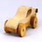 Wood Toy Car, Handmade Sport Coupe Finished with Two-Tone Clear and Amber Shellac, From My Speedy Wheels Collection
