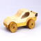 Wood Toy Car, Handmade Sport Coupe Finished with Two-Tone Clear and Amber Shellac, From My Speedy Wheels Collection