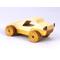 Wood Toy Car, Handmade Sport Coupe Finished with Two-Tone Clear and Amber Shellac, From My Speedy Wheels Collection
