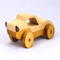 Wood Toy Car, Handmade Sport Coupe Finished with Two-Tone Clear and Amber Shellac, From My Speedy Wheels Collection