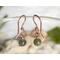 Jade Copper Drop Earrings