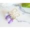 Purple Christmas Lights Earrings