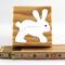 Wood Puzzle Bunny Rabbit, Handmade from Select Grade Hardwood and Hand Painted. Animal Puzzle From My Puzzle Pals Collection