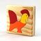 Wooden Toddlers Rooster/Chicken Tray Puzzle Handmade and Painted From My Puzzle Pals Collection