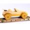 Handmade wooden toy car convertible finished with two-tone clear and amber shellac, one of ten cars in my Speedy Wheels Collection.