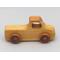 Wood Toy Pickup Truck Handmade and Finished with Amber Shellac and Metallic Sapphire Blue Paint From My Play Pal Collection