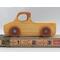Wood Toy Pickup Truck Handmade and Finished with Amber Shellac and Metallic Sapphire Blue Paint From My Play Pal Collection