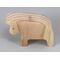 Handmade wooden bull toy cutout unpainted and ready to paint. It is free standing and stackable. From my Itty Bitty Animal Collection.