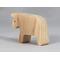 Handmade wooden bull toy cutout unpainted and ready to paint. It is free standing and stackable. From my Itty Bitty Animal Collection.