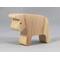 Handmade wooden bull toy cutout unpainted and ready to paint. It is free standing and stackable. From my Itty Bitty Animal Collection.