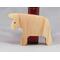 Handmade wooden bull toy cutout unpainted and ready to paint. It is free standing and stackable. From my Itty Bitty Animal Collection.