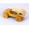 Handmade wooden toy car finished with nontoxic clear, amber shellac and contrasting wood trim. It's one of ten cars in my Speedy Wheels Collection.