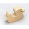 The handmade wooden duck cutout is unfinished and ready to paint. This wooden animal toy is free-standing and stackable. It is an excellent toy for younger children. Use for crafts or toys.
