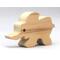 Handmade wooden toy baby elephant cutout unfinished and ready to paint. It is freestanding and stackable