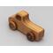 Handmade Wood Toy Truck Finished with Amber Shellac and Metallic Sapphire Blue Acrylic Paint from the Play Pal Collection