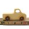 Handmade Wood Toy Pickup Truck Hand Finished With Clear And Amber Shellac With Metallic Sapphire Blue Trim From My Play Pal Collection