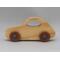 Handmade Wood Toy Car Hand Finished With Clear And Amber Shellac With Metallic Saphire Blue Acrylic Paint From My Play Pal Collection