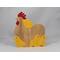 Chicken Family Animal Puzzle Handmade From Premium Poplar Wood and Finished with Red and Yellow Acrylic Paint and Clear Shellac